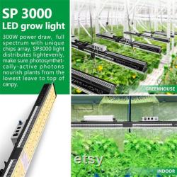 Mars Hydro SP 3000 LED Grow Lights 2x4ft Coverage Samsung LED Full Spectrum Grow Lamp with MeanWell Driver and Daisy Chain Dimmable Veg Flower