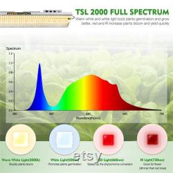 Mars Hydro TSL 2000W Full Spectrum 2x4ft 3x5ft Dimmable LED Grow Light for Indoor Hydroponic Plant Veg Flower with 684pcs LED for Greenhouse