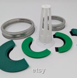 Mason Jar AeroGarden Pod Holders Hydroponic Lids for Grow Jars
