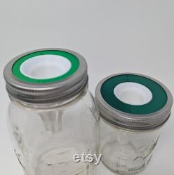 Mason Jar AeroGarden Pod Holders Hydroponic Lids for Grow Jars