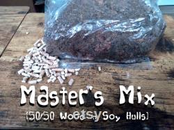 Master's Mix 4lbs, Culinary Mushroom Substrate, Hydrated and Sterilized Wood and Soy Bean Pellets For Mushrooms Like Lion's Mane