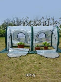 Mini Foldable Greenhouse Mini Pop Up Grow House Garden Indoor Outdoor Backyard Protector Portable Gardening Plant Shelter