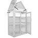Mini Greenhouse Kit, French Gray, 3-tier, Solid Wood Greenhouses For Outdoors, Indoor Garden.