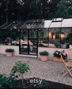 Mirrored Glass Greenhouse Convert to prefab cabin free shipping