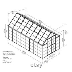 Mirrored Glass Greenhouse Convert to prefab cabin free shipping