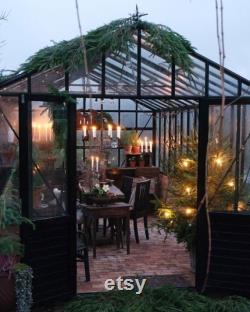 Mirrored Glass Greenhouse Convert to prefab cabin free shipping