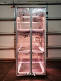 Mobile Greenhouse Cabinet Small Turn-Key Seedling Grow Station for Indoor Outdoor