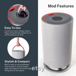 Mod HEPA Air Purifier Large Rooms, 3-Stage HEPA and Carbon Air Filter 1,312 sq ft coverage