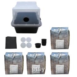 Monotub and 4 pack of 2 Pound All in One Mushroom Grow Bags