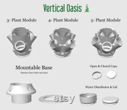 Mountable Self-Watering Hydroponic Tower Outdoor and Indoor Grow Fresh, Full-Sized Vegetables, fruit, herbs, and Greens