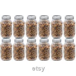 Multi-Grain Mushroom Substrate Jars 12 Pack Mega Mix Grain Spawn Out-Grow