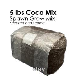 Mushroom Grow Bag Sterilized Coco Coir Substrate 5lbs