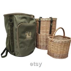 Mushroom Hunting Basket Foraging Backpack, Picking Morels Rucksack, Mushroom Collecting Bag