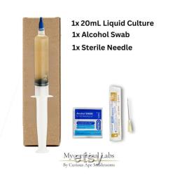 Mushroom Liquid Culture Syringes for Medical Mushroom and Gourmet Mushroom Growing 20mL Liquid Culture Easy Mushroom Kit Spore Syringes