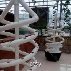 New Agriculture Garden Vertical Hydroponic Spiral Tower Growing System 80 Sets