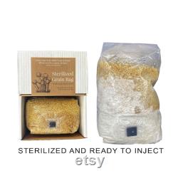Organic Coco Coir Mushroom Grow Kit Sterilized Substrate Grain Bag with Monotub Spawn Mushroom Kit for Fast Colonization