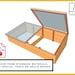 Plans For Cold Frame, Mini Greenhouse, Simple Diy Woodworking Project For The Garden.
