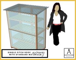 PLANS for Greenhouse 4ft x 2ft x 5ft tall. Simple Budget Friendly Build using Standard Materials.