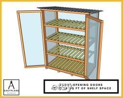 PLANS for Greenhouse 4ft x 2ft x 5ft tall. Simple Budget Friendly Build using Standard Materials.