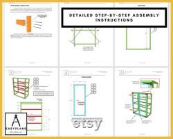 PLANS for Greenhouse 4ft x 2ft x 5ft tall. Simple Budget Friendly Build using Standard Materials.