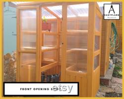 PLANS for Greenhouse 6ft x 4ft with Door, Window, Built in Shelves DIY Woodwork Project for the Garden