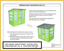 PLANS for Greenhouse 6ft x 4ft with Door, Window, Built in Shelves DIY Woodwork Project for the Garden