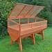 Private Listing Veg Trough Medium Wooden Raised Vegetable Bed Planter And Polycarbonate Cold Frame