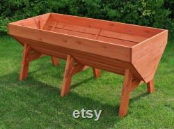 PRIVATE LISTING Veg Trough Medium Wooden Raised Vegetable Bed Planter and Polycarbonate Cold Frame