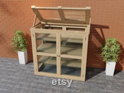 Plans for Small Wooden Micro Greenhouse Opening Lid and Doors with Shelves Digital Woodwork Plans Download Only Imperial Excludes Materials