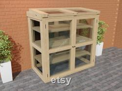 Plans for Small Wooden Micro Greenhouse Opening Lid and Doors with Shelves Digital Woodwork Plans Download Only Imperial Excludes Materials