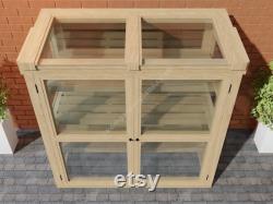 Plans for Small Wooden Micro Greenhouse Opening Lid and Doors with Shelves Digital Woodwork Plans Download Only Imperial Excludes Materials