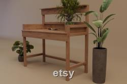 Plans for USA Version Inches Wooden Greenhouse or Patio Potting Table 4Ft DIY Digital Woodwork Plans Only with Cut Lists