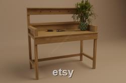 Plans for USA Version Inches Wooden Greenhouse or Patio Potting Table 4Ft DIY Digital Woodwork Plans Only with Cut Lists
