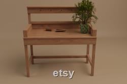 Plans for USA Version Inches Wooden Greenhouse or Patio Potting Table 4Ft DIY Digital Woodwork Plans Only with Cut Lists