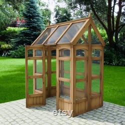 Plans for Wooden 4ft x 6ft Country Garden Border Greenhouse Digital Woodwork Plans Download Only UK Metric Blueprint Excludes Materials