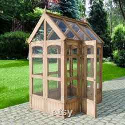 Plans for Wooden 4ft x 6ft Country Garden Border Greenhouse Digital Woodwork Plans Download Only UK Metric Blueprint Excludes Materials