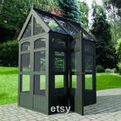 Plans for Wooden 4ft x 6ft Country Garden Border Greenhouse Digital Woodwork Plans Download Only UK Metric Blueprint Excludes Materials