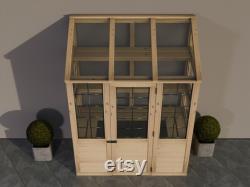 Plans for Wooden Lean To Greenhouse Digital Woodwork Plans Download Only Approx 3ft x 6ft UK Metric Excludes Materials