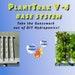 Planttrax V-4 Base System, Wall Mounted Vertical Hydroponic Planter System