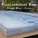 Polycarbonate Panels Greenhouse Cover 8mm Clear 48 X 96 (pack Of 10)