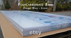 Polycarbonate Panels Greenhouse Cover 8mm Clear 48 x 96 (Pack Of 10)