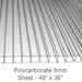 Polycarbonate Sheet Dw Clear 8mm 48 X 36 (pack Of 4)