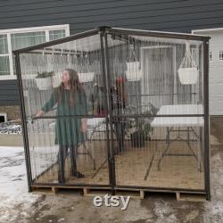 Portable Easy Set Up Greenhouse or Garden Shed 8' x 8'