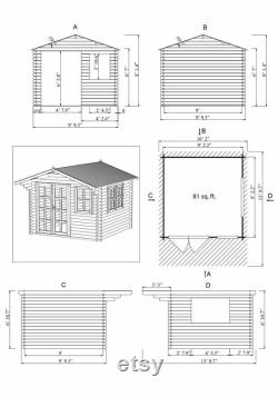 Pre fabricated natural wood storage shed kits can be used as storage sheds, sauna, she shed,pool shed kit.