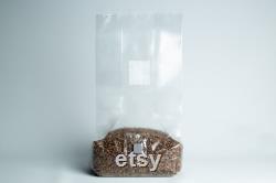 Pre-sterilised RYE mushroom grain bag withinj port and digital instructions Rye Grain Spawn