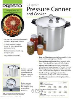 Presto 23qt Pressure Canner Cooker