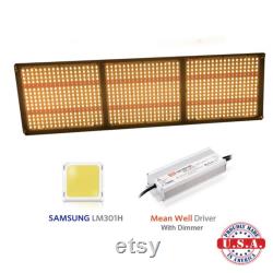QUANTUM LED Grow Light 350W V3 Samsung LM301H 3500k 660nm with Meanwell HLG driver-ready to plug in-