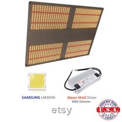 QUANTUM LED Grow Light 500W V3 Samsung LM301H 3500k 660nm with Meanwell HLG driver
