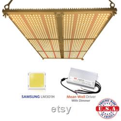 QUANTUM LED Grow Light 600W V3 Samsung LM301H 3500k 660nm with Meanwell HLG driver-ready to plug in-