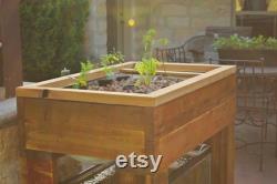 Red Cedar 50 Gallon Aquaponic Raised Planter